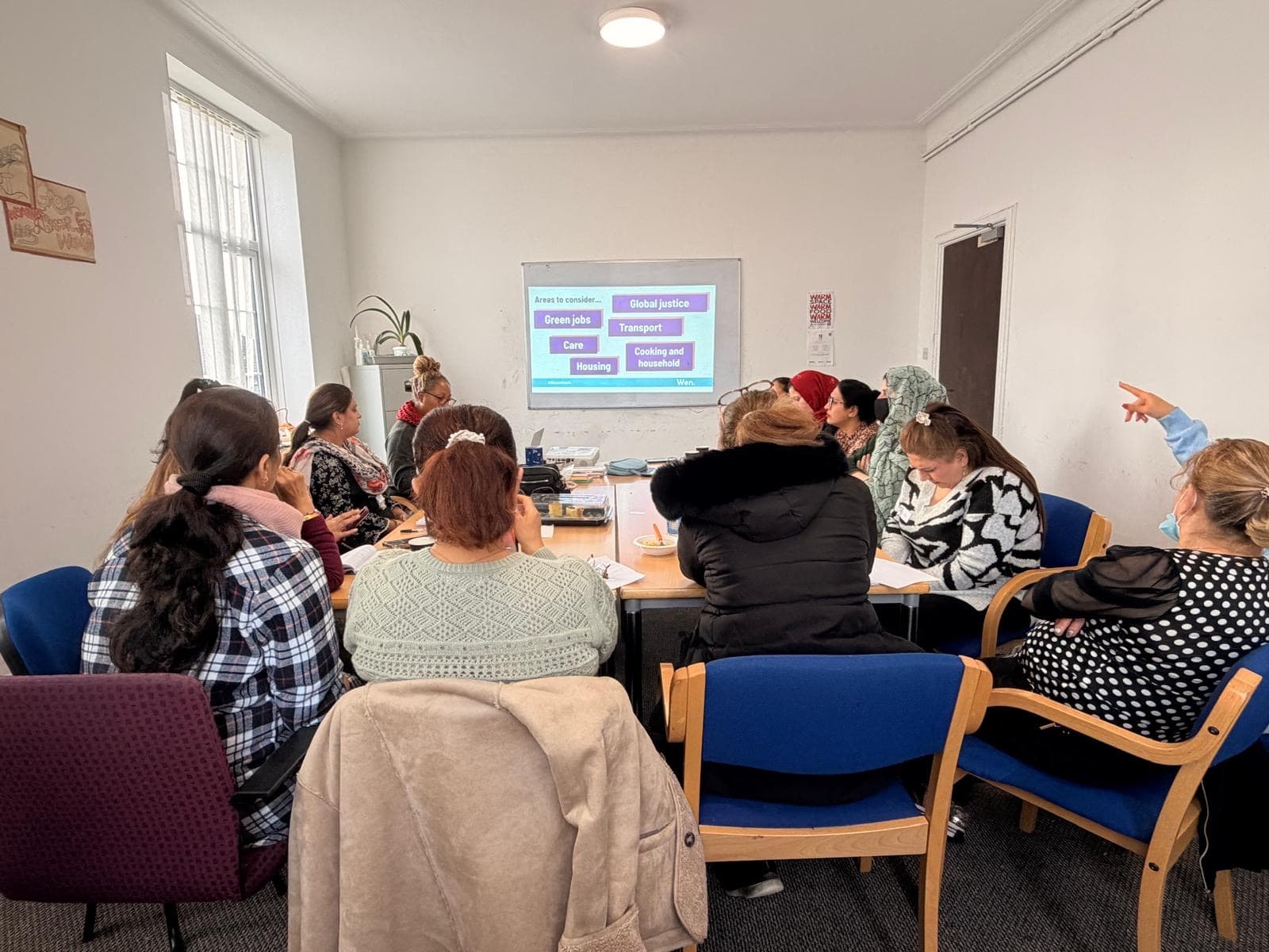 Community volunteers at Women’s Voices