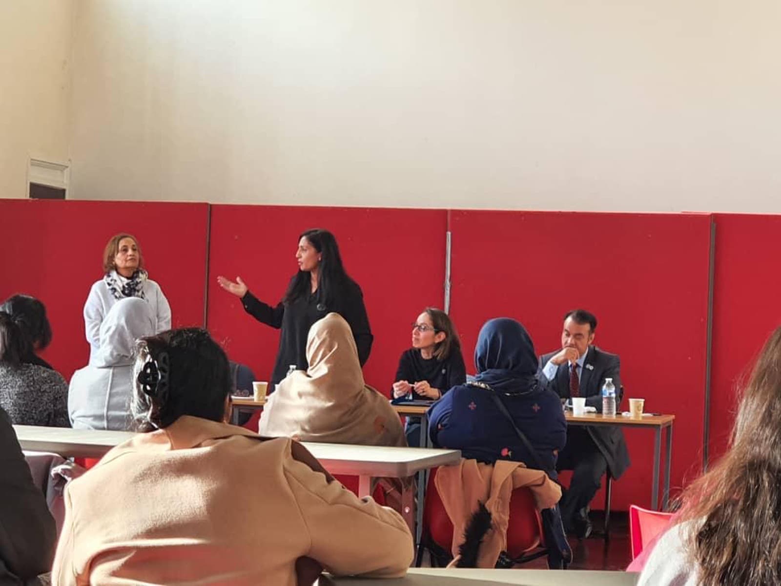 Women taking part in a Women’s Voices community activity